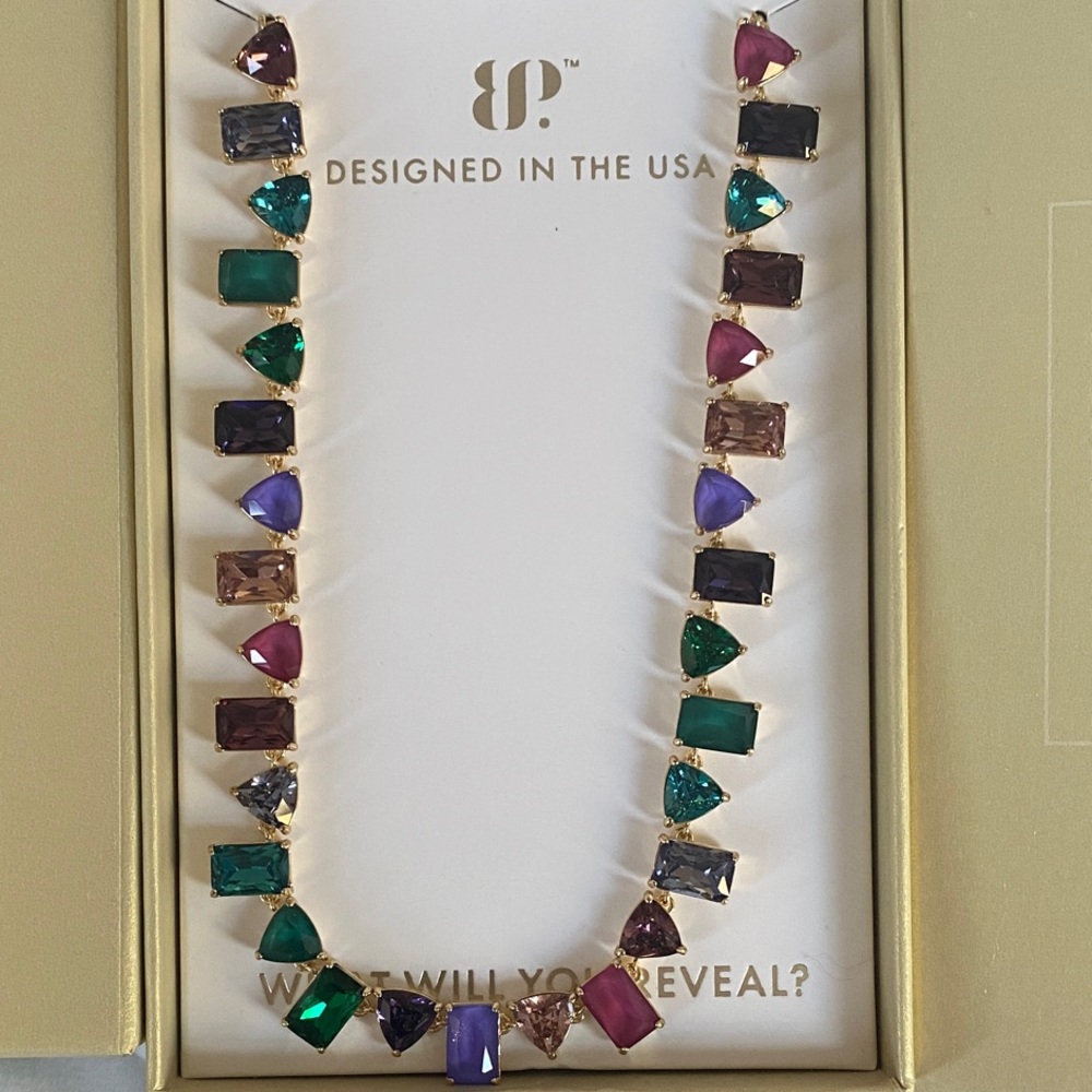 Bomb Party Holiday Jewel Candy Necklace-NK71634